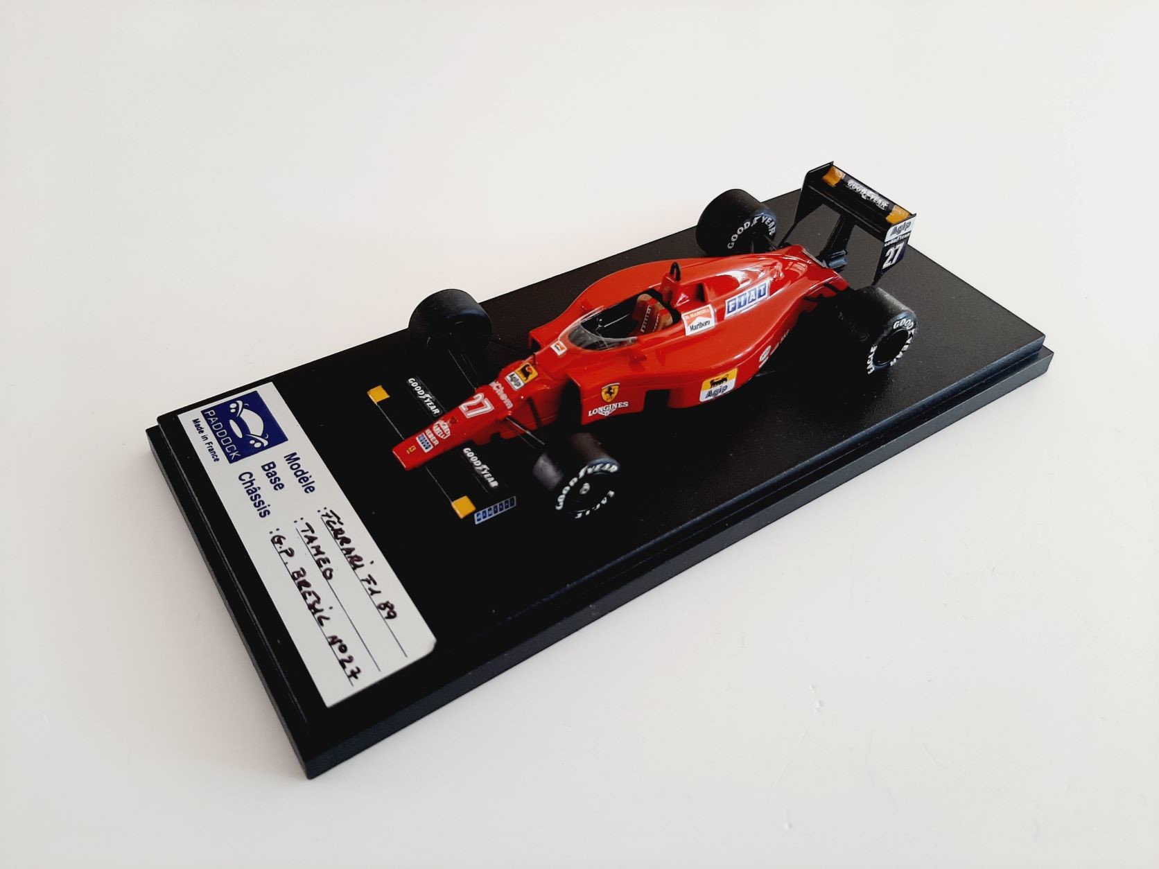 Paddock : Ferrari F1 F89 winner Brazil GP 1989